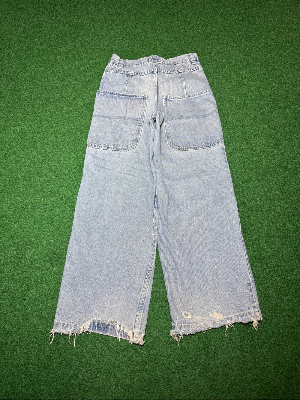 Jnco Style Super Baggy Jeans Boys 12 26x25 Wide Leg Huge Pockets Skater Grunge